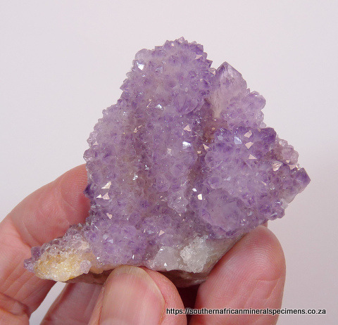 Small, drusy amethyst quartz crystals on matrix Small, drusy amethyst quartz crystals on matrix