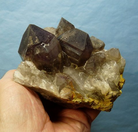 Brandberg amethyst quartz crystals on matrix Brandberg amethyst quartz crystals on matrix