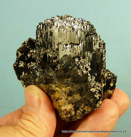 Schorl and feldspar specimen Schorl and feldspar specimen