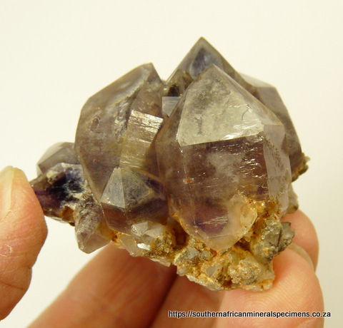 Epidote crystals on quartz