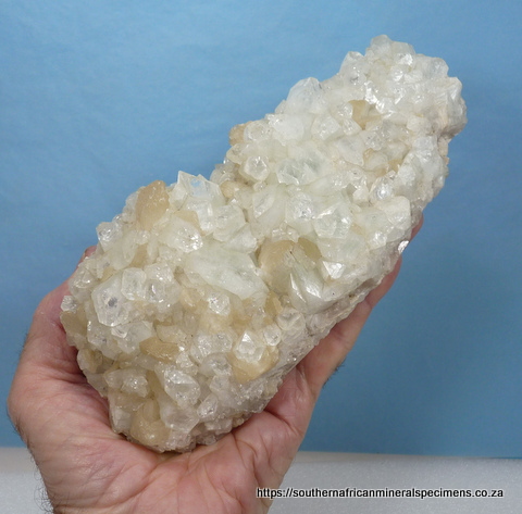 Lovely display specimen of apophyllite and stilbite crystals  on matrix