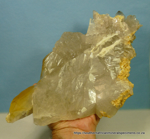 Unique piece of quartz with feldspar, dolomite and rutile needles Unique piece of quartz with feldspar, dolomite and rutile needles